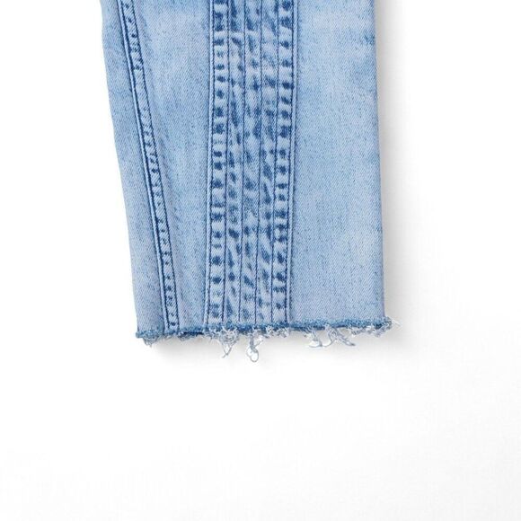 IRO Inahe Bleached‎ High Rise Raw Hem Ankle Acid Wash Jeans Women's 2/34 Short - Picture 10 of 12